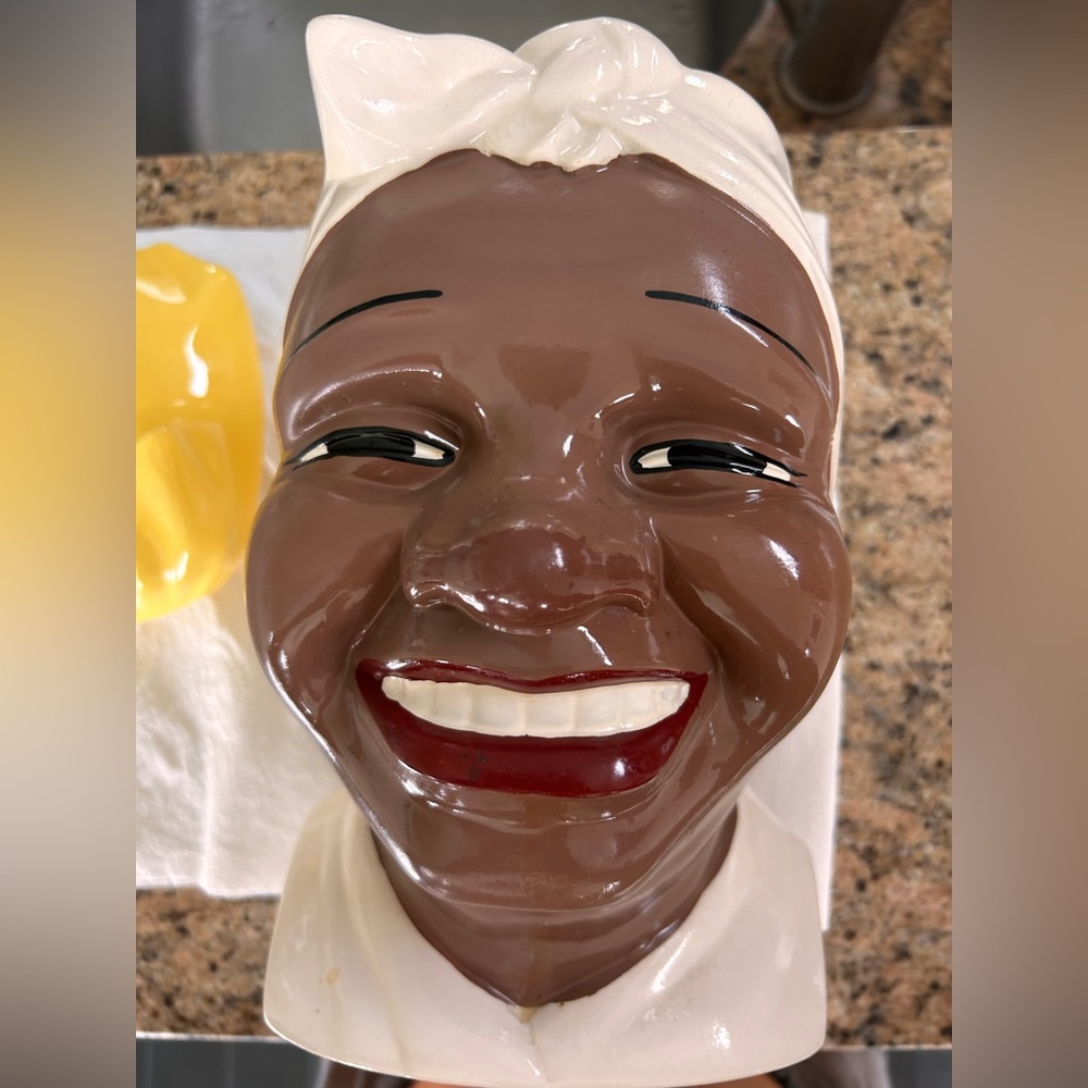 Vintage Gilner Mammy Cookie Jar Aunt Jamima Black Americana